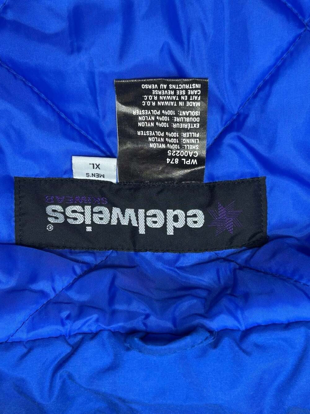 Vintage 1980s Edelweiss Colorblock Ski Jacket Men's XL - Picture 4 of 13